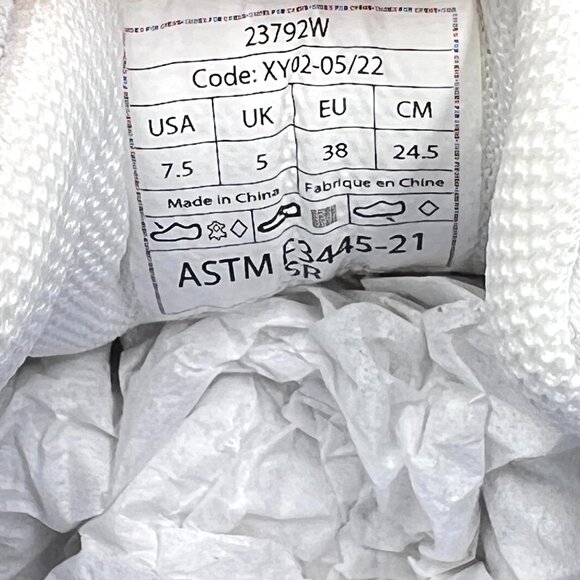 7.5W‎ 7.5 WIDE WIDTH Shoes For Crews Womens Galley II White Work Sneakers Shoes - Picture 13 of 13